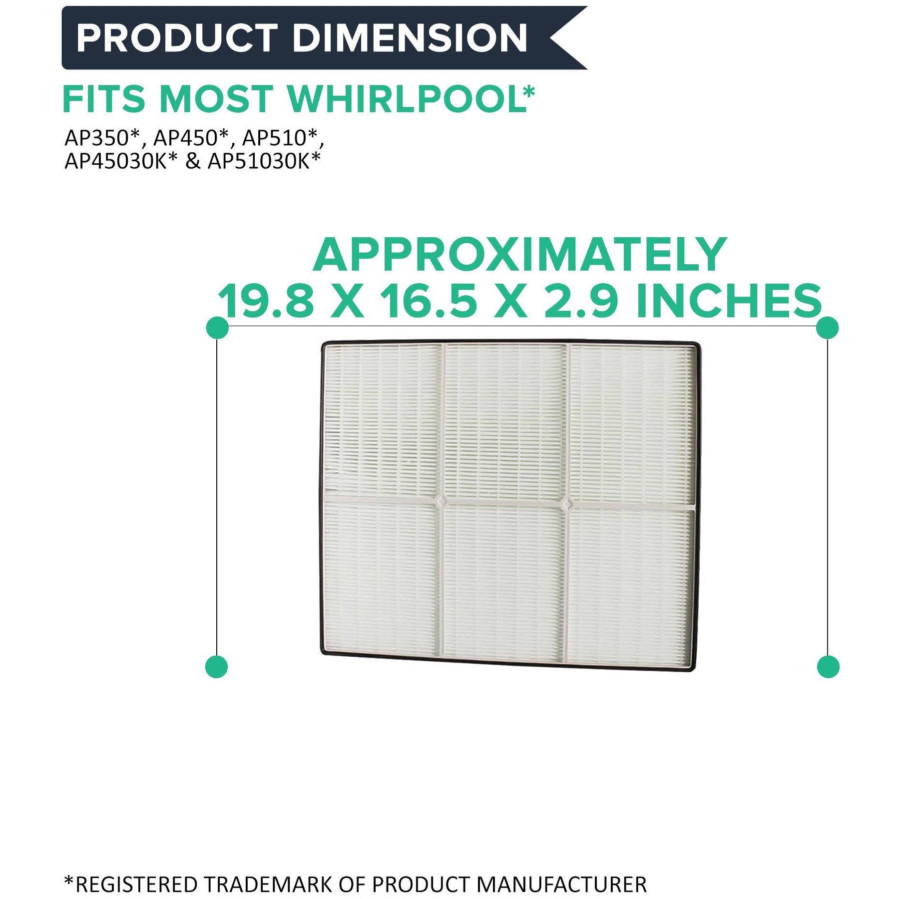 2 HEPA Air Purifier Filters & 8 Carbon Pre Filters K61018