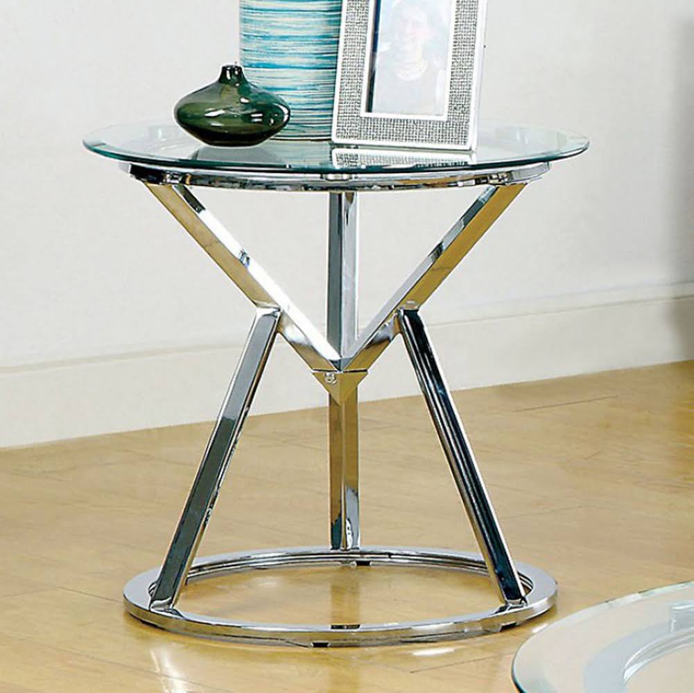 Chrome End Table D2230