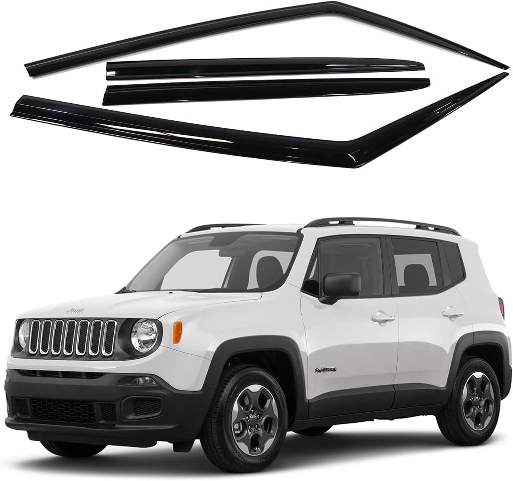 Chrome Side Window Vent Visor 4 Piece Set G4048