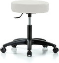 Rolling Swivel Stool with Foot Ring, Counter Height, Cinder Fabric J207082
