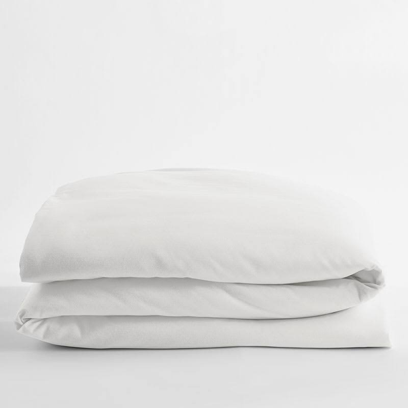Cloud Blue Cotton Flannel Twin Duvet Cover D286
