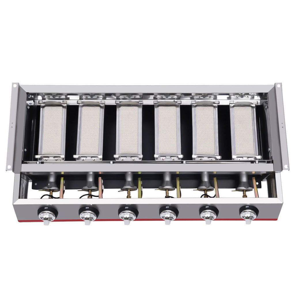 6 Burner LPG Gas Grill Griddle D46120