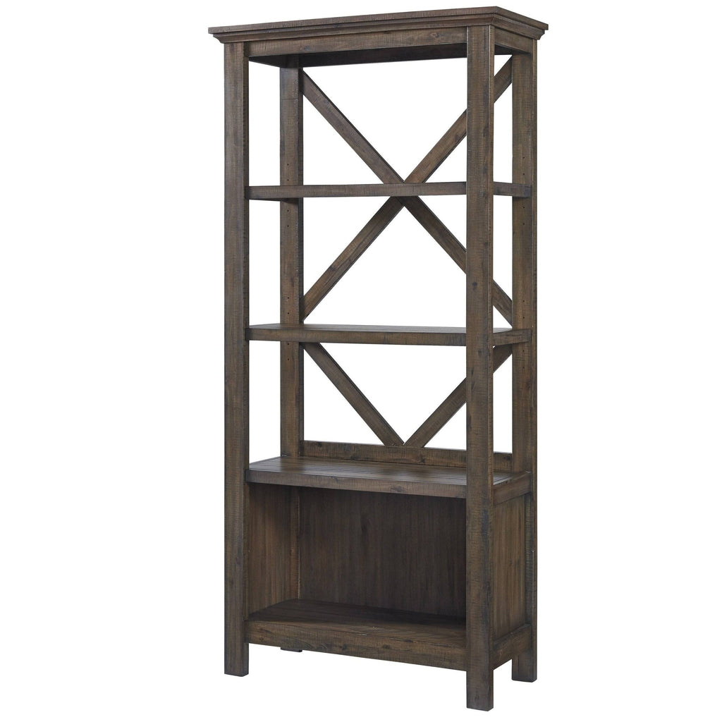 Dark Brown 3 Open Shelves Bookcase X200