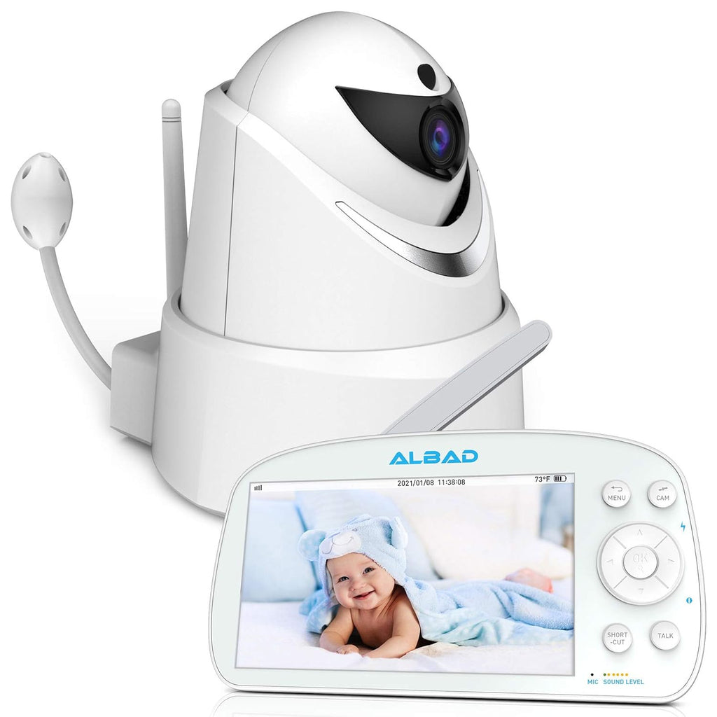 5.5 Screen 1080P HD Video Baby Monitor with Infrared Night Vision C490