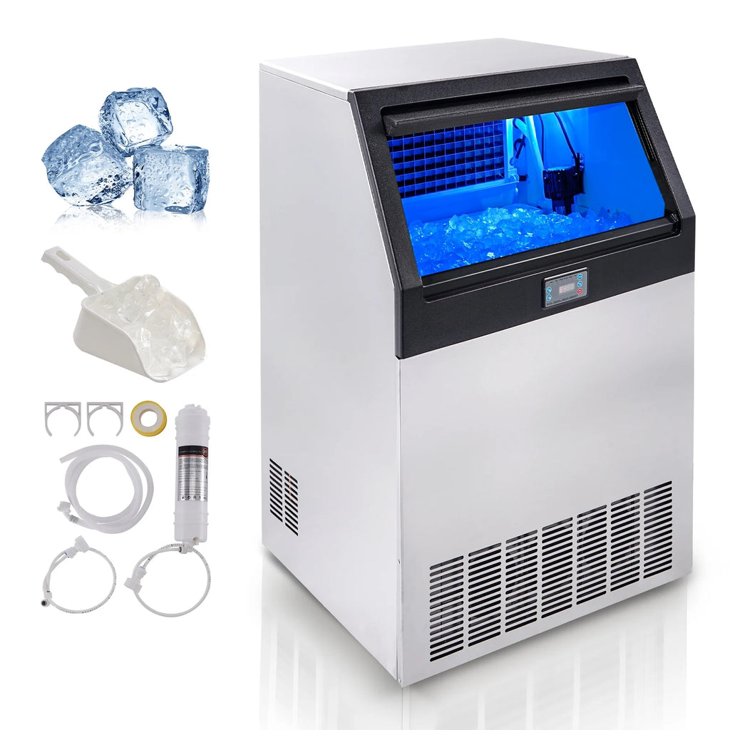 Commercial Ice Maker Freestanding Cabinet Machine 265lbs/24H P93714