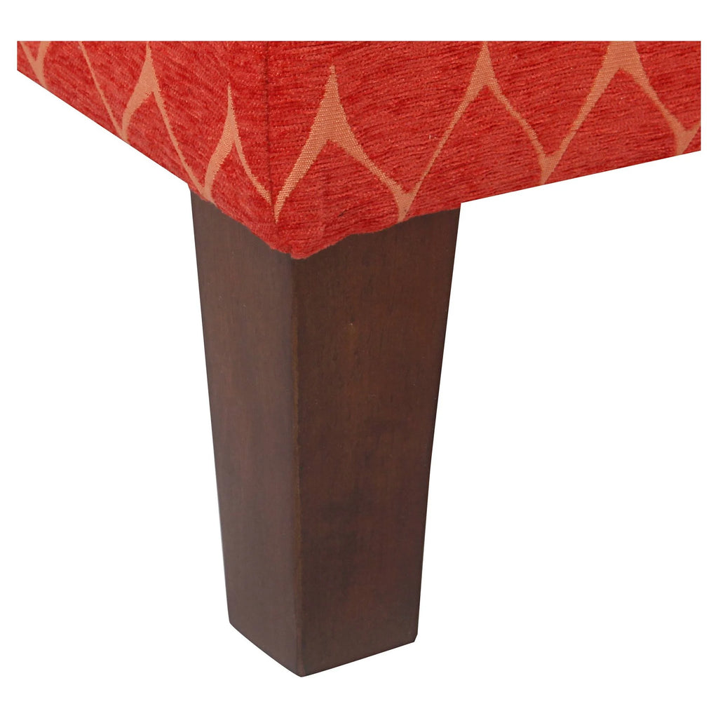 Orange Textured Storage Bench H908942