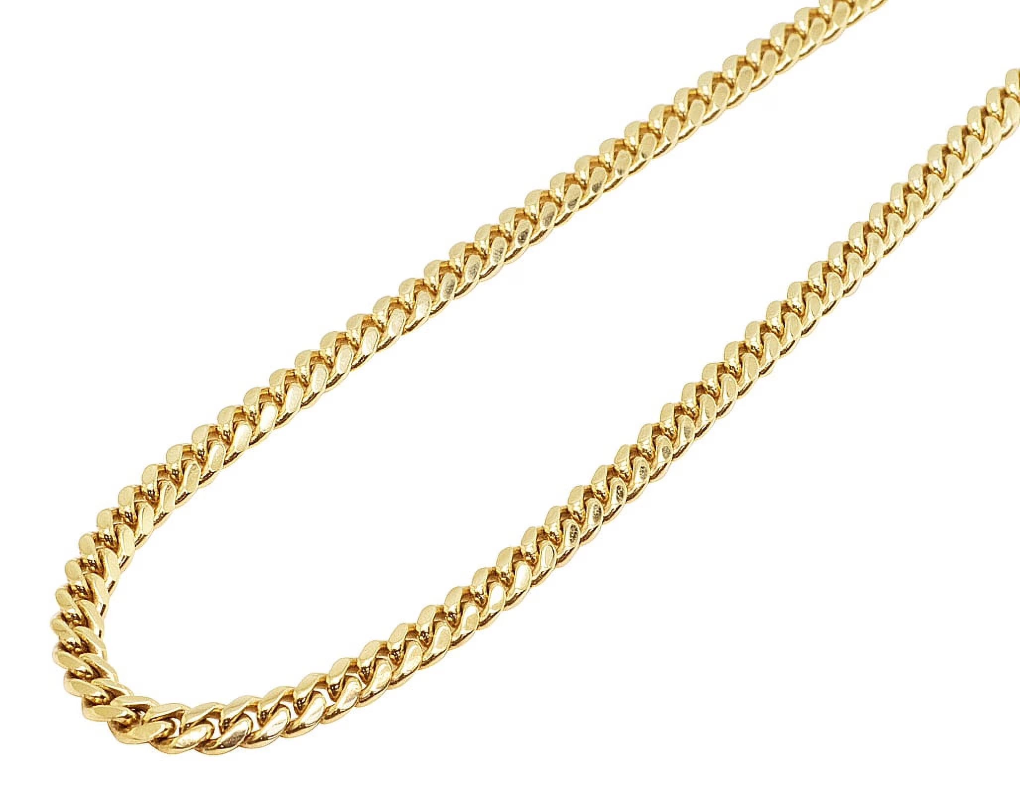 Yellow Gold Miami Cuban Link Chain Necklace P5929