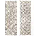 Rectangular White and Beige Wood Wall Decor 16 in. x 48 in. H419
