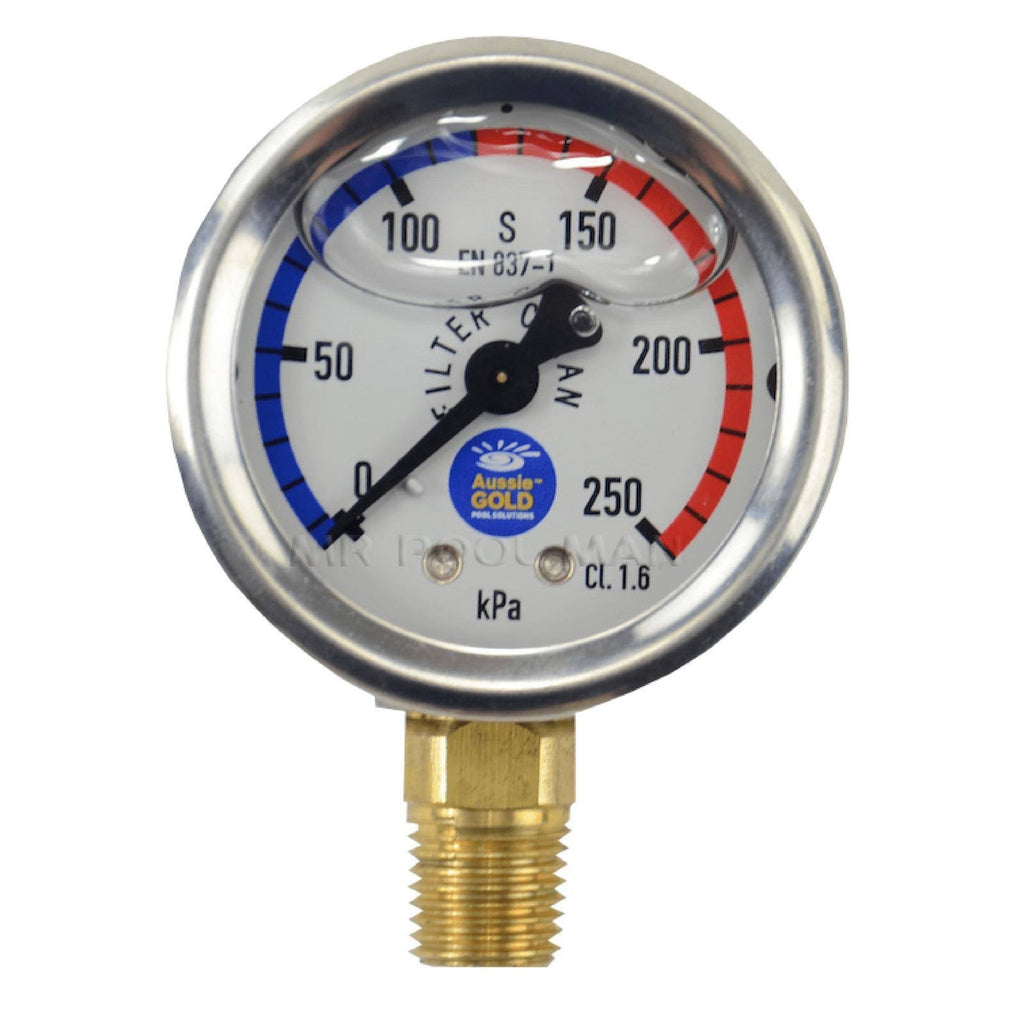 Liquid Oil Pressure Gauge Stainless Steel S146