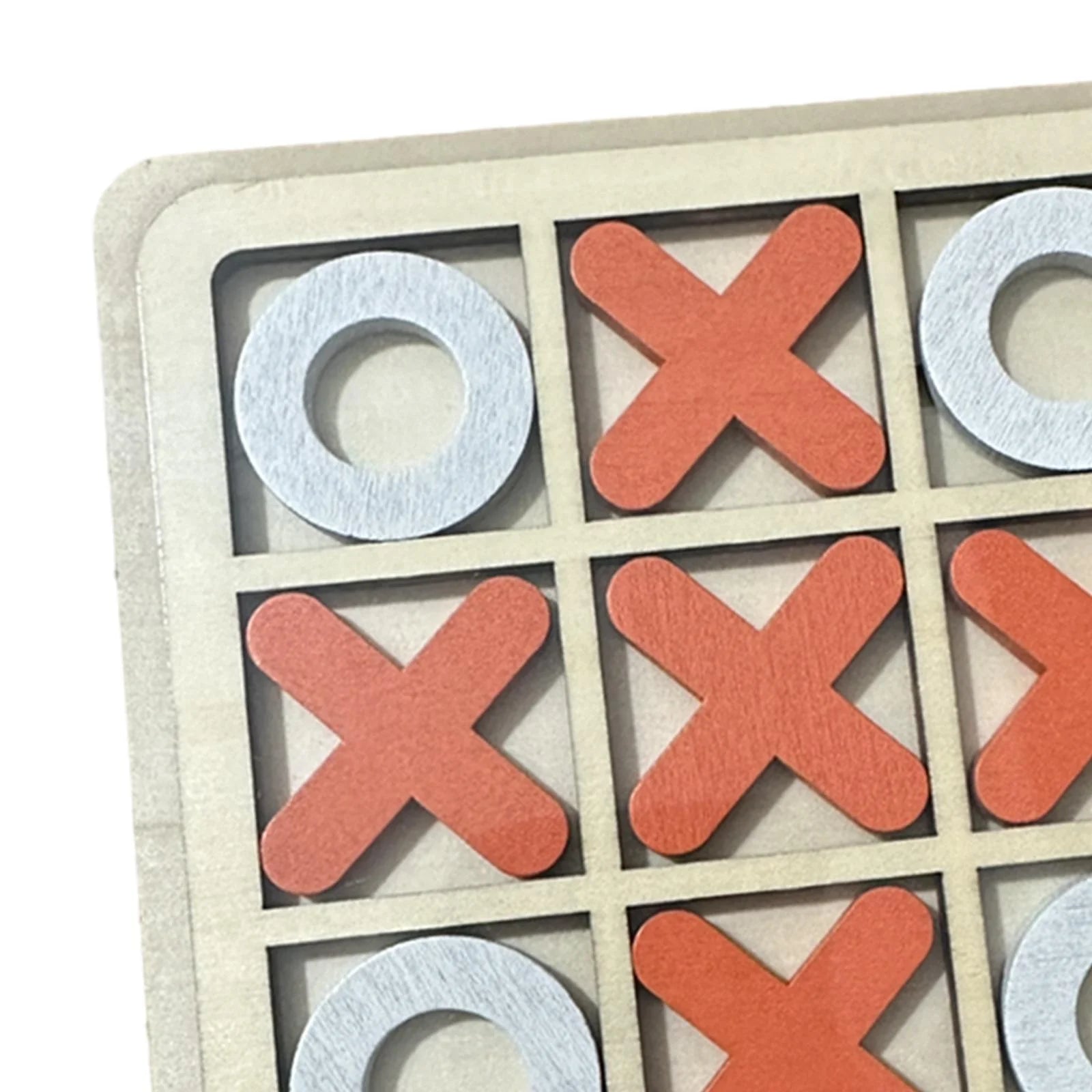 Wooden Board Tic Tac Toe Game Table Toy Puzzle Brain Teaser F981