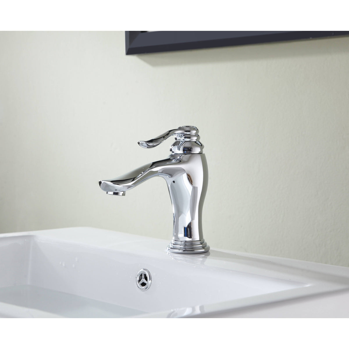 Brushed Nickel Single Hole Single Handle Bathroom Faucet S4278