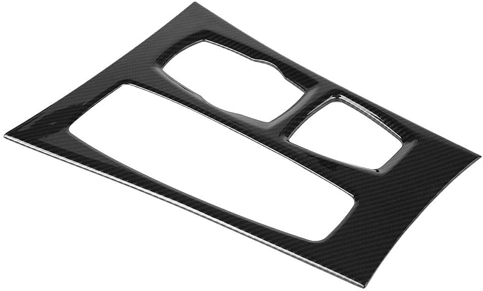 Carbon Fiber Style Center Console Gear Panel Cover Trim Sticker Decal Pack of 2 P61974