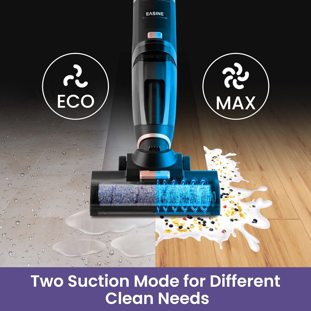 Cordless Stick Vacuum Cleaner, Lightweight Wet Dry Vacuum Cleaner W829