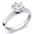 Platinum Diamond Solitaire Ring 0.50 cttw. G-H Color SI Clarity Size 4 Z4594