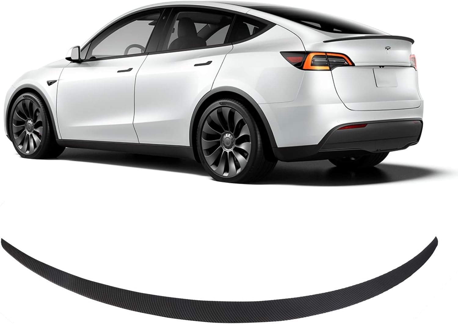 Matte Carbon Fiber Rear Trunk Spoiler for Tesla Model Y Q986