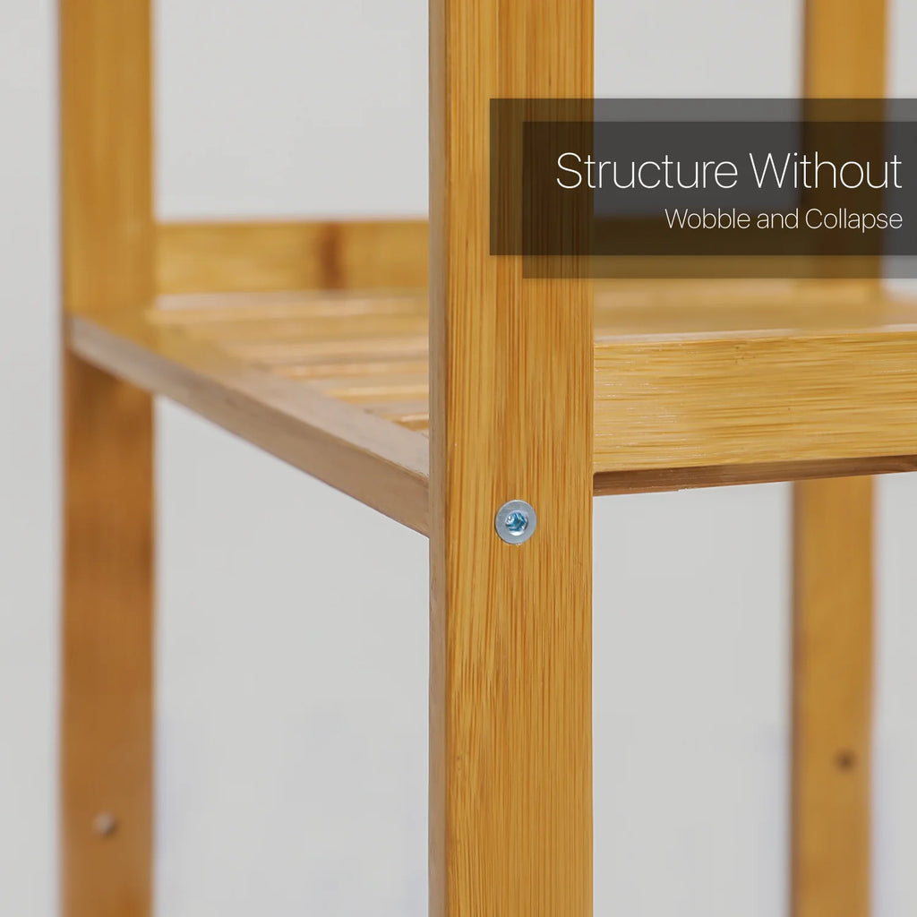 Bamboo 5 Tiers Shelving Unit W34930