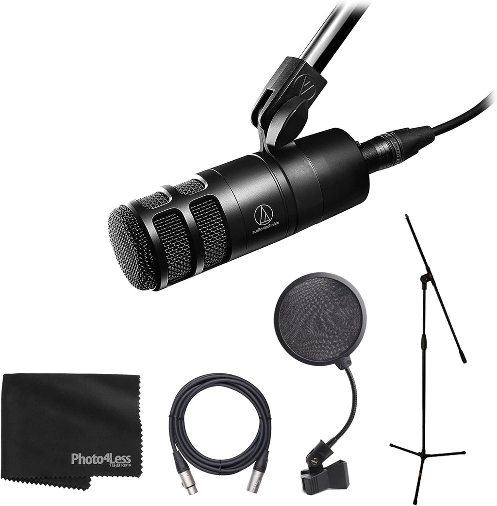 Dynamic Mic with Tripod Base Mic Stand with Boom and Pop Filter A736950