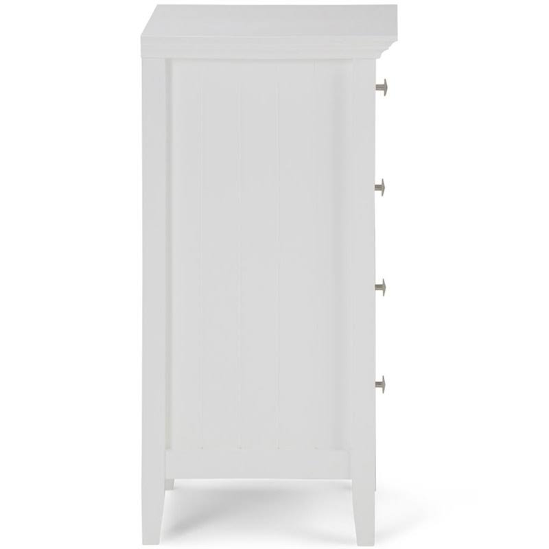 Four Drawer Floor Storage Cabinet in Pure White M866421