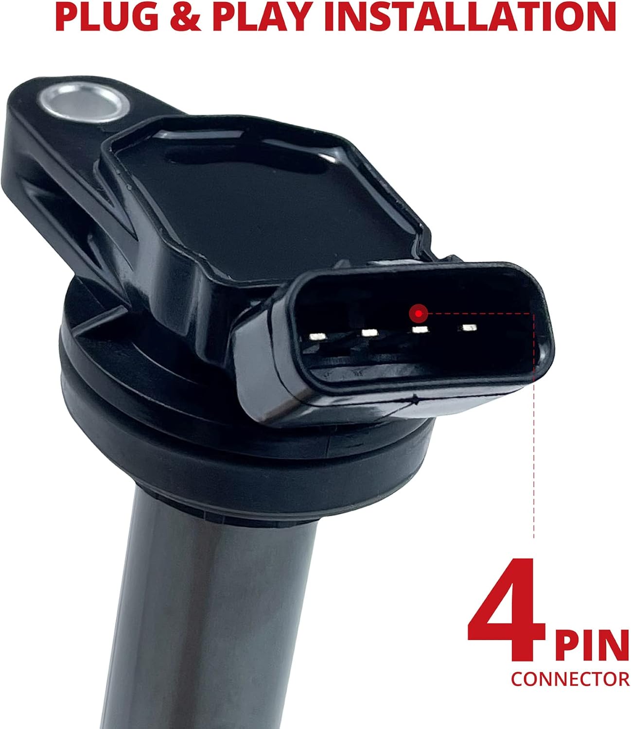 Set of 4 Ignition Coil for Toyota Corolla iM Matrix Prius Plug-In V, Lexus CT200h, Pontiac Vibe, Scion iM xD X968