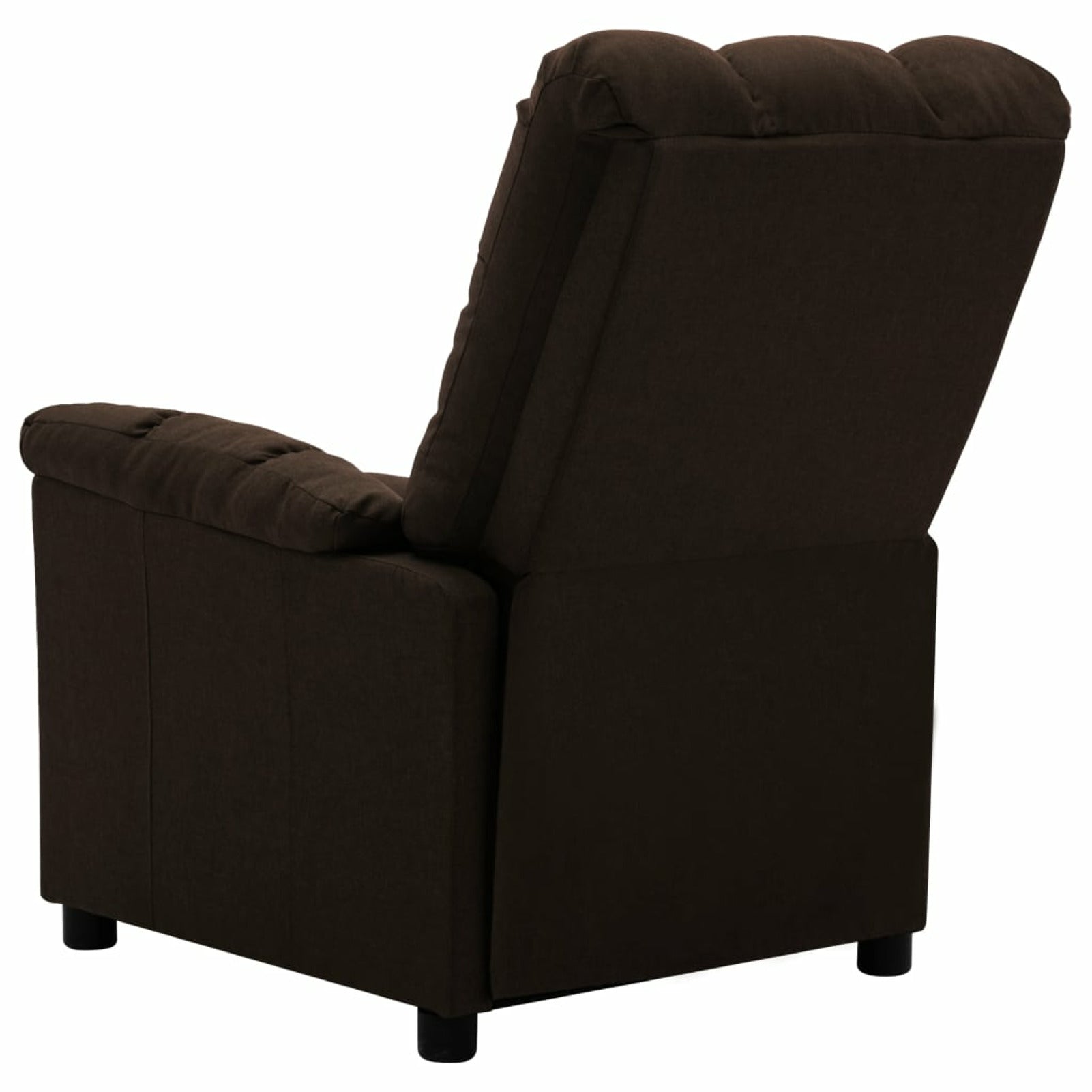 Electric Massage Reclining Chair with Adjustable Footrest and Backrest Fabric Sofa Chair Recliner Dark Brown A6018
