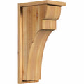 8x22W x 12x22D x 24x22H Western Red Cedar Corbel with Backplate C756836