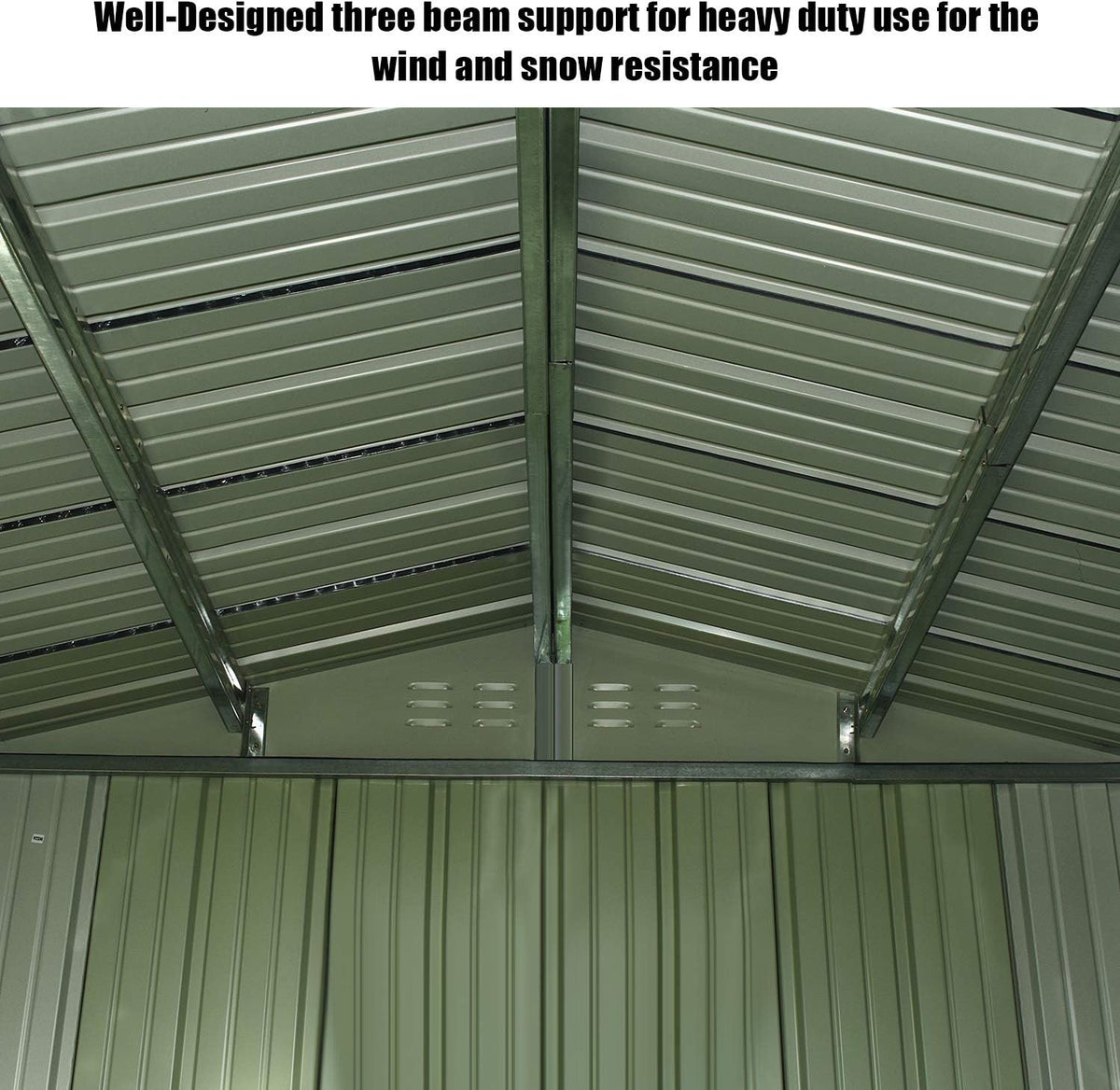 8' x 6' Storage Shed with Double Doors and Lock T859793