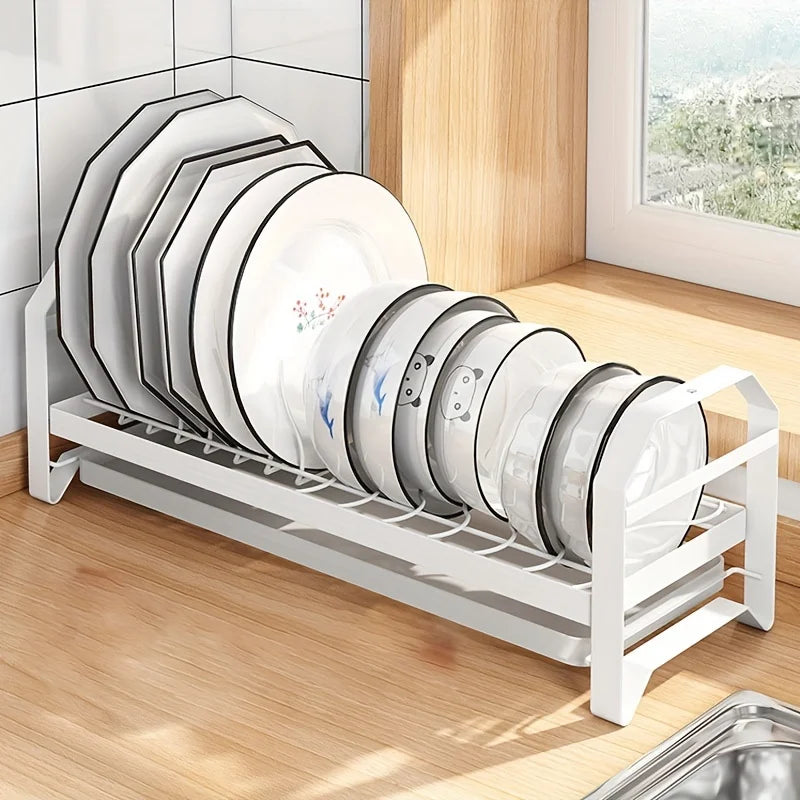 White Plate Drain Storage Rack Q875