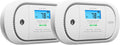 Wireless Interconnected Carbon Monoxide Detector, Replaceable Battery Powered CO Alarm with Digital Display, Pack of 2 R44184