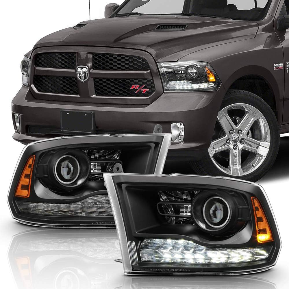 White LED DRL Headlights Assembly W786