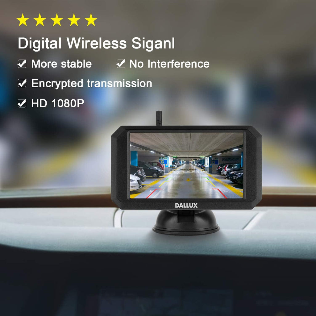 Wireless Backup Camera with 5 Inch Monitor and HD 1080P Night Vision Waterproof Camera M316095