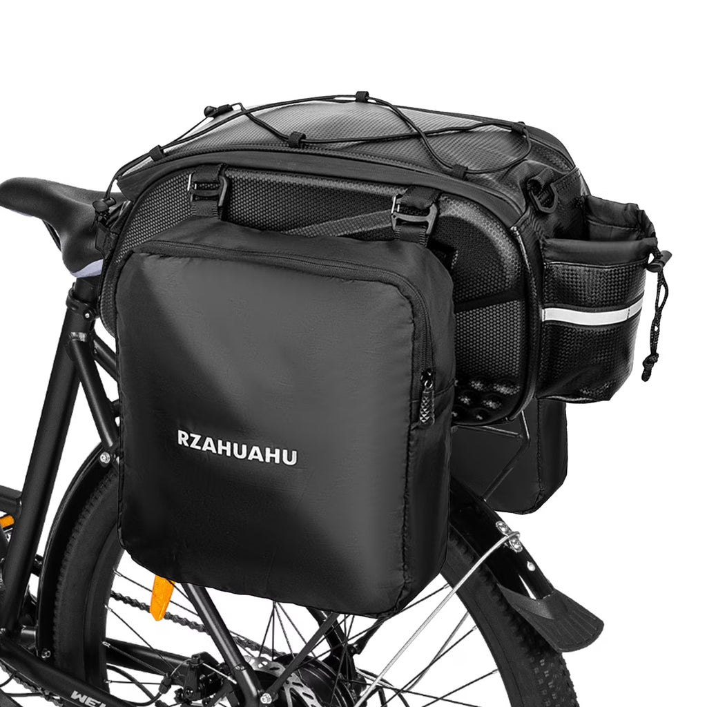 3-in-1 Waterproof Rear Seat Bike Bag with 2 Side Hanging Bags P228023