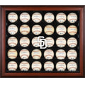 Mahogany Framed 30-Ball Display Case M346