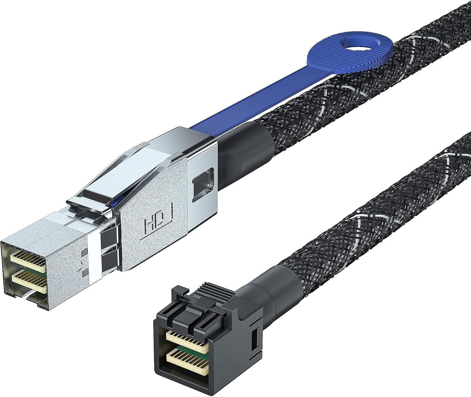 External Mini SAS HD SFF-8644 to QSFP Hybrid SAS Cable, 30AWG, 2-m Pack of 2 X7713