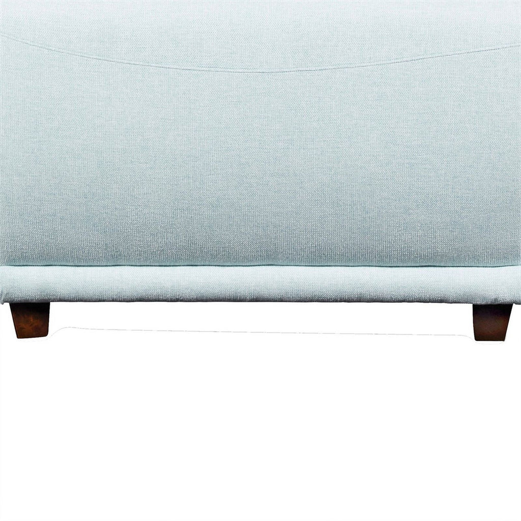 Light Blue Fabric Upholstered Wooden Sofa Q463138