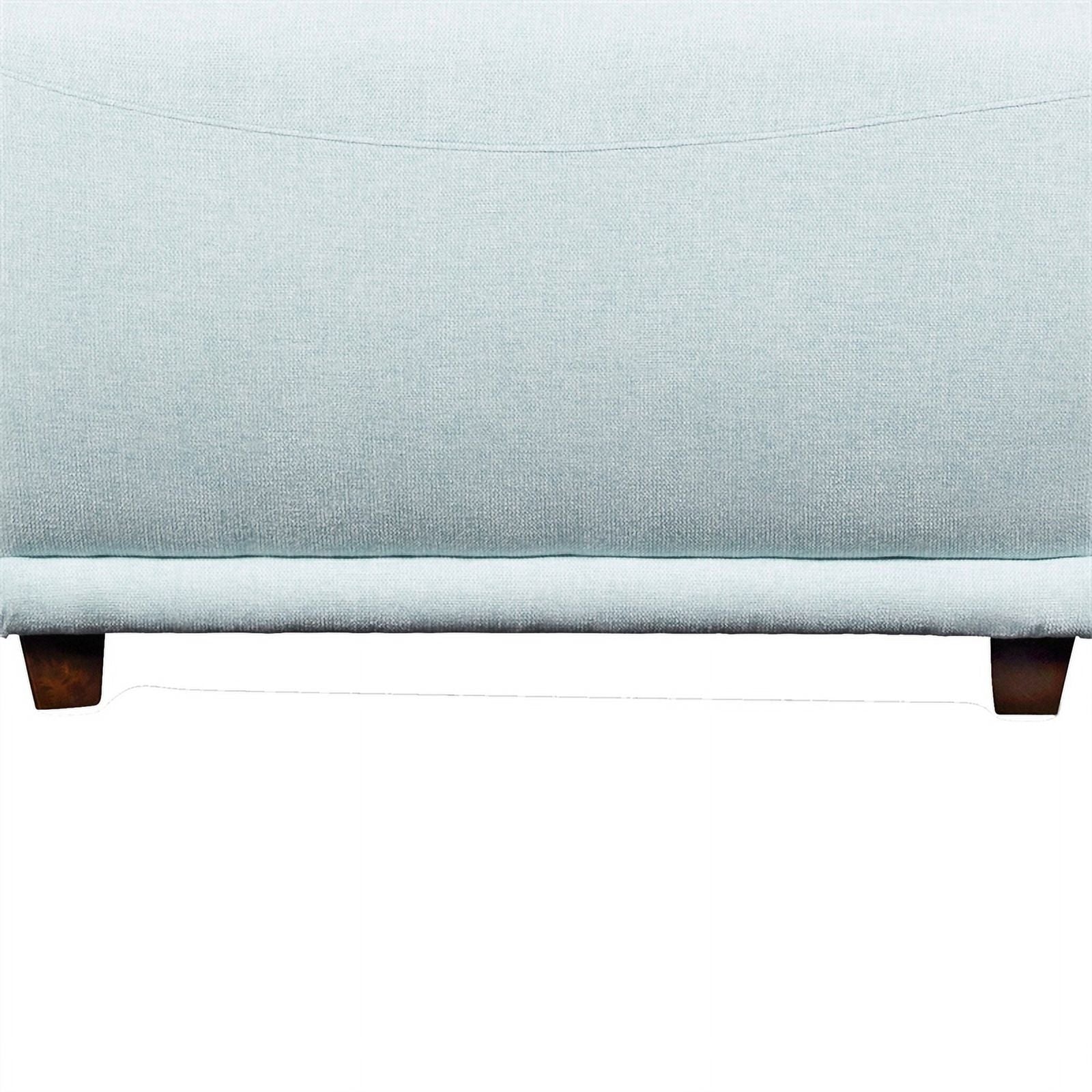 Light Blue Fabric Upholstered Wooden Sofa Q463138