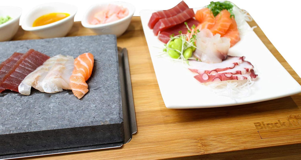 Black Rock Grill Steak On The Stone Set, Hot Rock Grill Table Top Lava Cooking Stone L1137