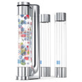 Silver Chrome Soda Maker with Three 1L Bottles O47435