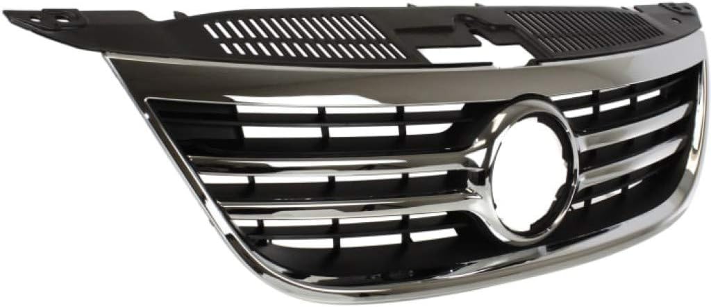 Chrome Shell Painted Black Insert Grille Assembly D639228
