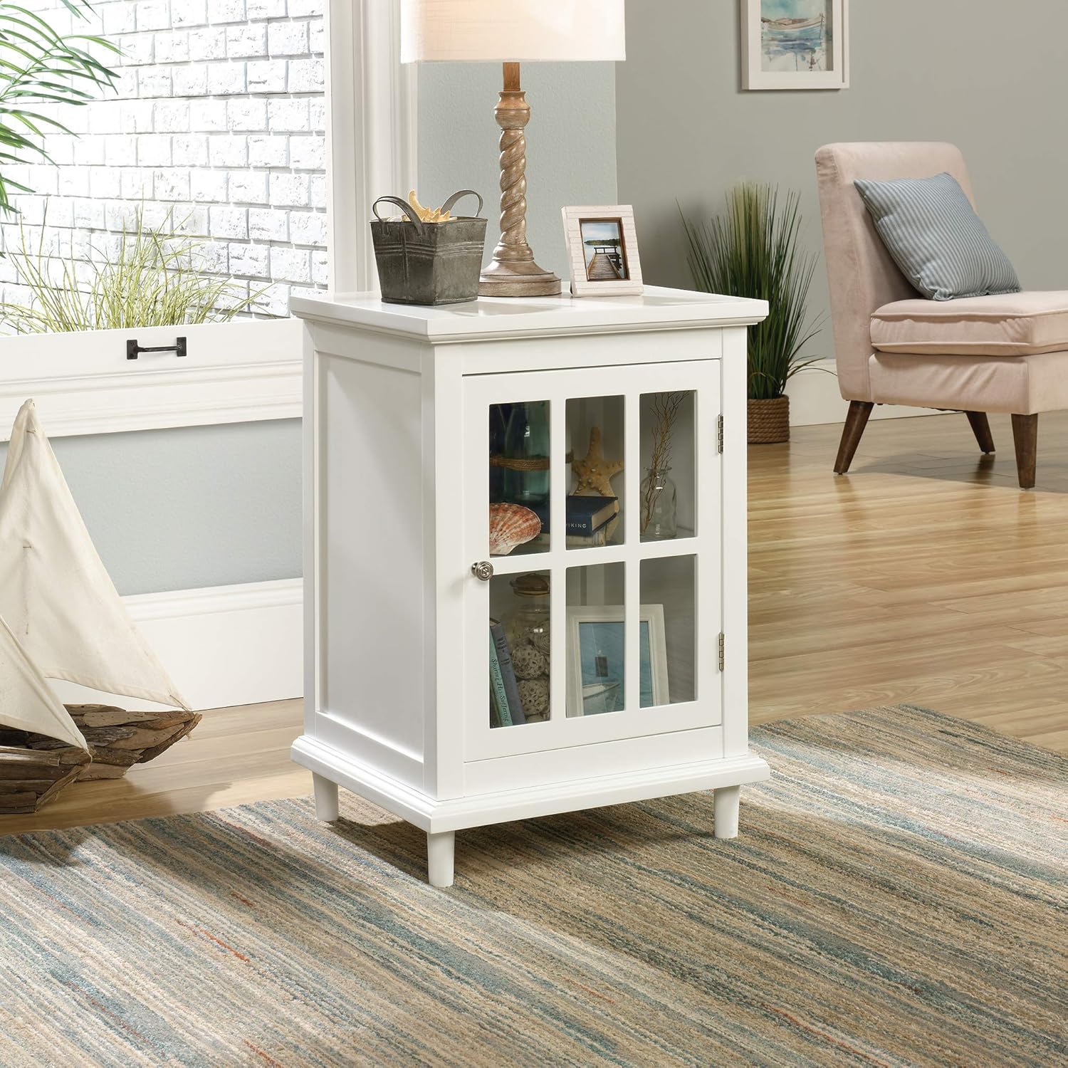 White Display Cabinet L9275