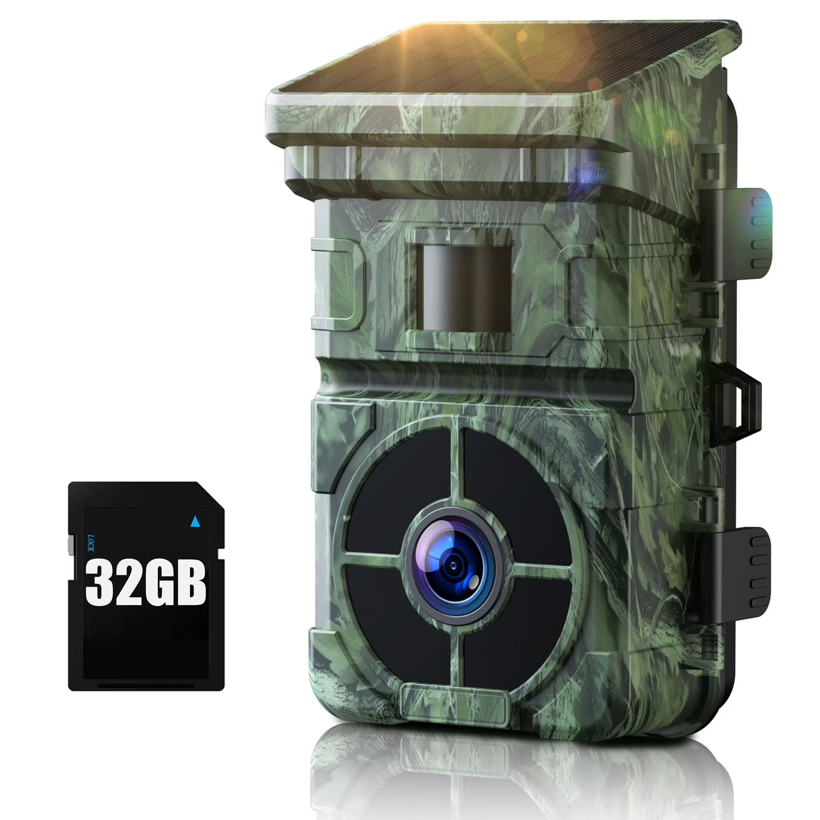 Solar Powered Trail Camera 1080P 24MP with Night Vision Waterproof O274