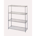 Chrome-Plated Wire Shelving Starter Unit 18 x 48 x 86 inch U1137