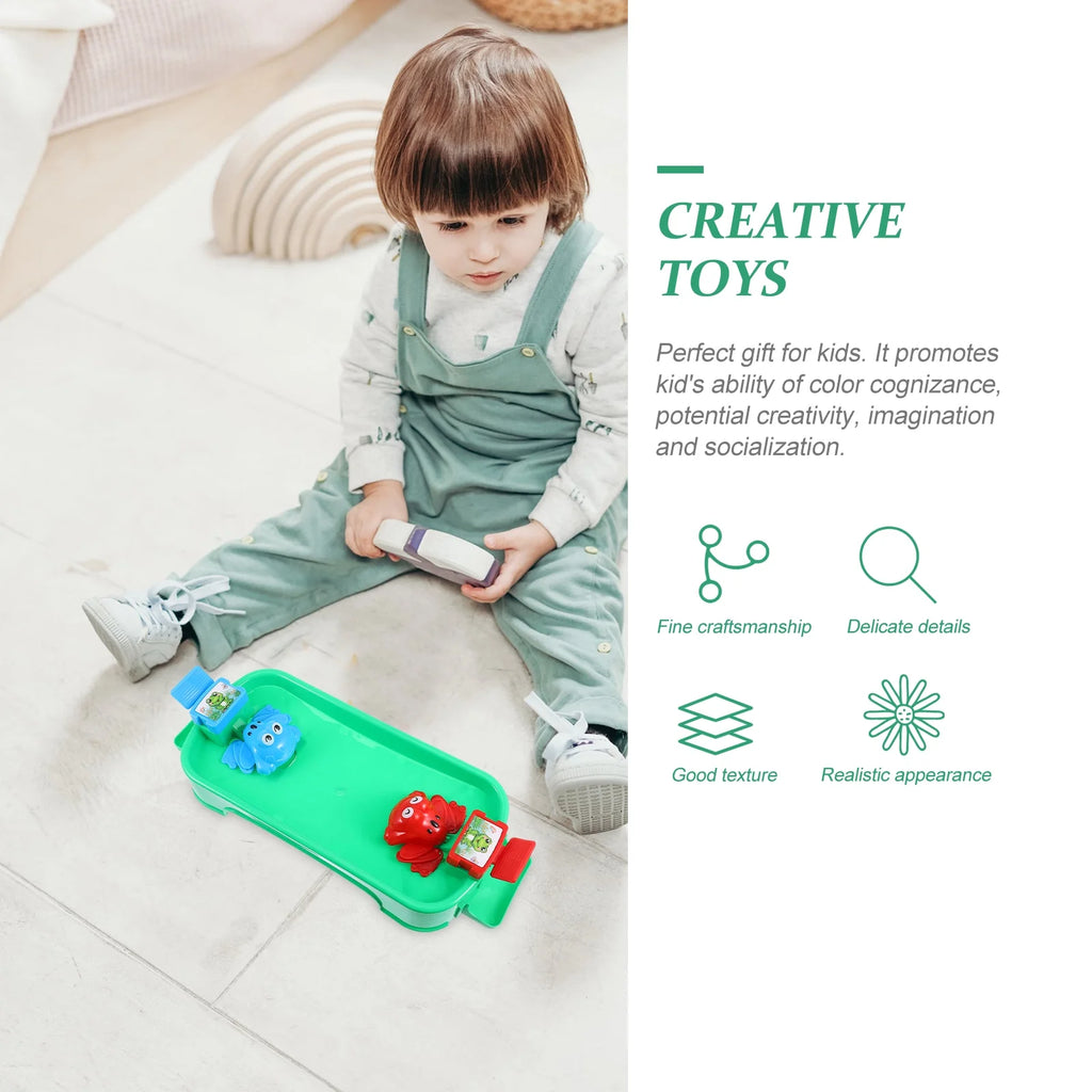 Frog Travel Board Frogs Eating Beads Kids Plastic Toy B649