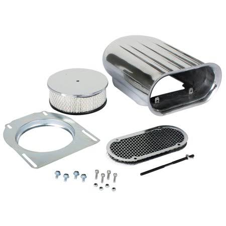Finned Aluminum Single Quad Carb Air Scoop D459