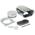 Finned Aluminum Single Quad Carb Air Scoop D459