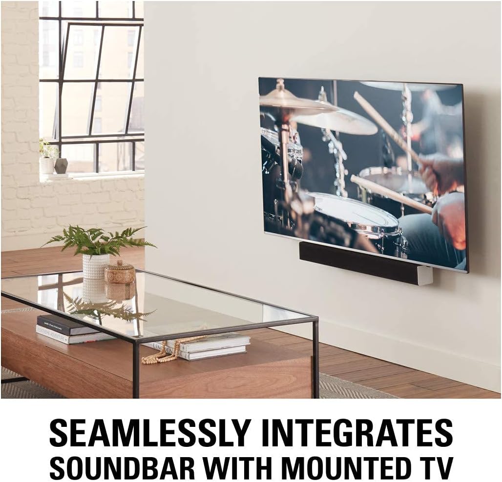 Soundbar Mount Bracket, Height & Depth Adjust, Supports Sound Bars Up To 20 lbs, Pack of 2 R96125