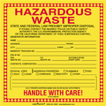 California Waste Label, Vinyl, 6x22x6 A659