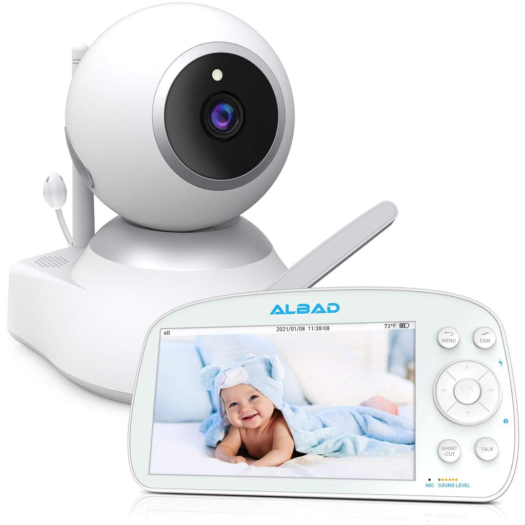 5.5 Screen 1080P HD Video Baby Monitor with Infrared Night Vision C490