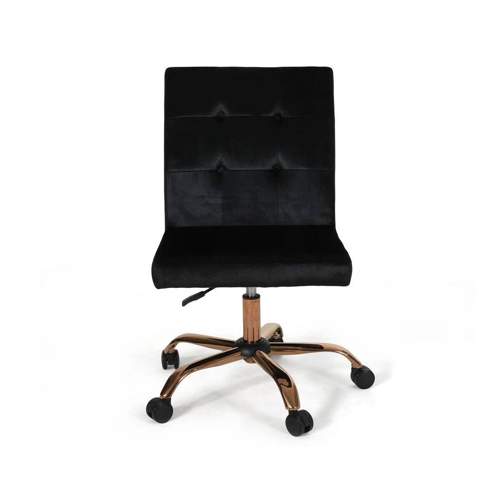 Tufted Office Chair with Swivel Base Gray T68213