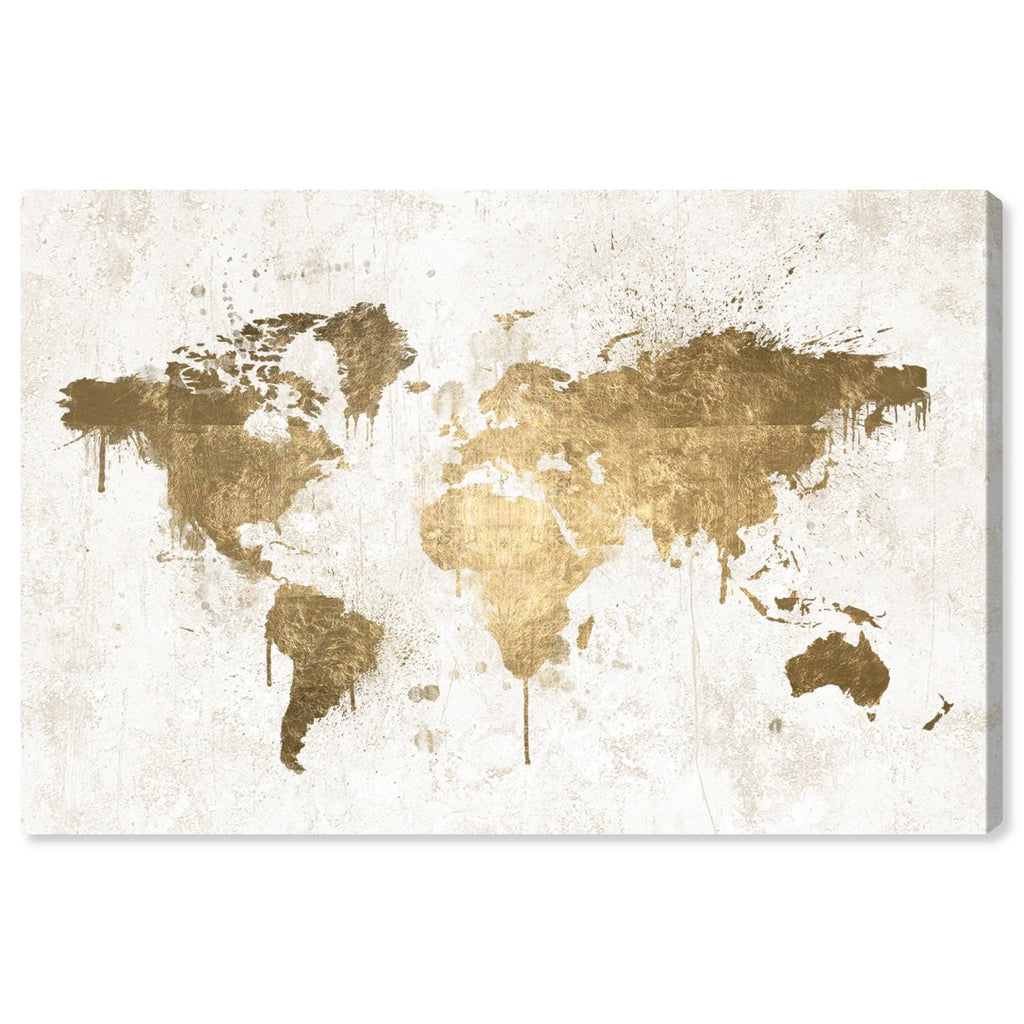 White Gold Canvas Art Z7418