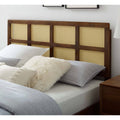 Queen Size Walnut Wooden Headboard R77641